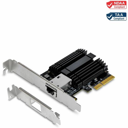 TRENDnet TEG-10GECTX 10Gigabit Ethernet Card for Computer/Server - 10GBase-T - New - Plug-in Card - PCI Express 3.0 x4 - 1