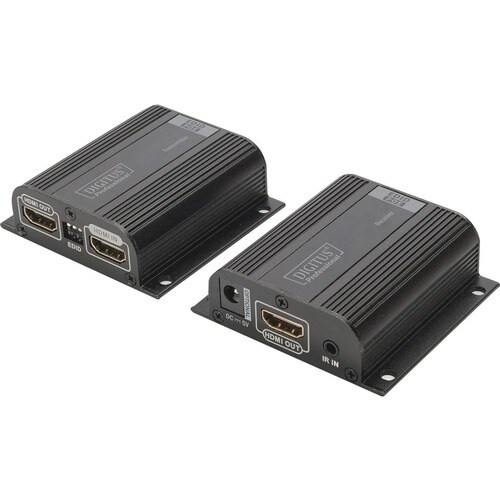 DIGITUS Professional DS-55100-1 Video Extender Transmitter/Receiver - Wired - 1 Input Device - 1 Output Device - 50 m Rang