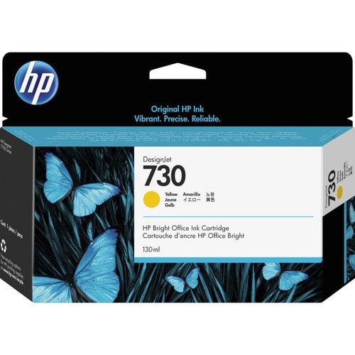 HP 730 Original Inkjet Ink Cartridge - Yellow - 1 Each - Inkjet - 1 Each