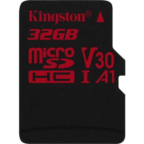 Kingston Canvas React 32 GB Class 10/UHS-I (U3) microSDHC - 1 - 100 MB/s Read - 70 MB/s Write