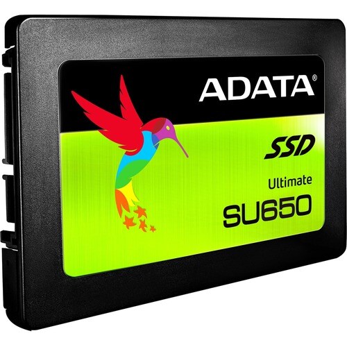 Adata Ultimate SU650 SU650SS 240 GB Solid State Drive - 2.5" Internal - SATA (SATA/600) - Black - 520 MB/s Maximum Read Tr