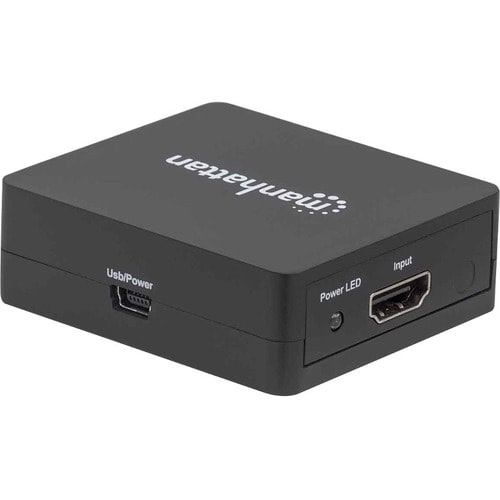 Manhattan Video Splitter HDMI 1080p, 1 in:2 out, Alimentado por USB - 1920 x 1200 - 225MHz Ancho de banda de vídeo máximo 