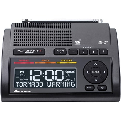 Midland WR400 Emergency Alert Weather Radio - with NOAA All Hazard, Weather Disaster - AM/FM - Specific Area Message Encod