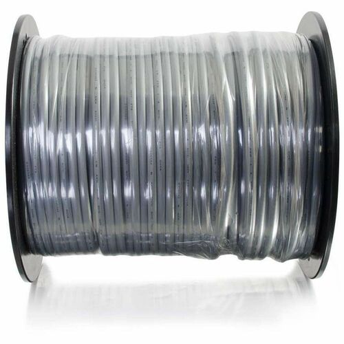 C2G 500ft (152.4m) 28AWG 4-Conductor Silver Satin Modular Flat Telephone Cable Reel - 500 ft Bare Wire Phone Cable for Tel