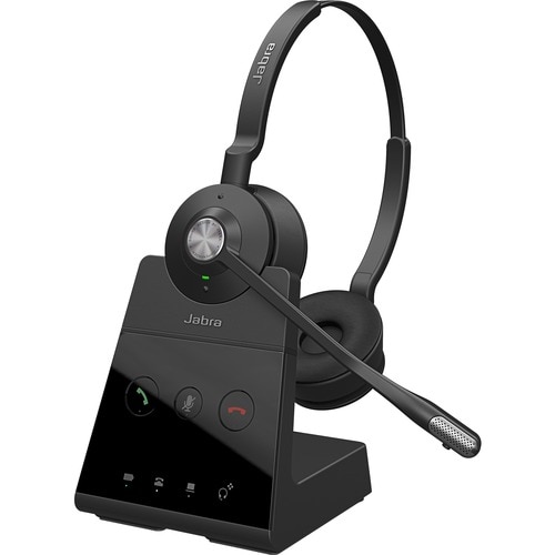Jabra Engage 65 Stereo Wireless Over-the-head Stereo Headset - Binaural - 15000 cm - DECT - 40 Hz to 16 kHz - Electret, Co