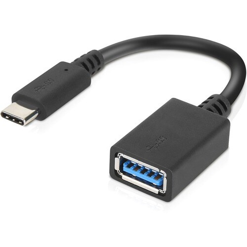 Lenovo 14 cm USB Data Transfer Cable - First End: 1 x USB 3.0 Type A - Female - Second End: 1 x USB 3.0 Type C - Male - 5 