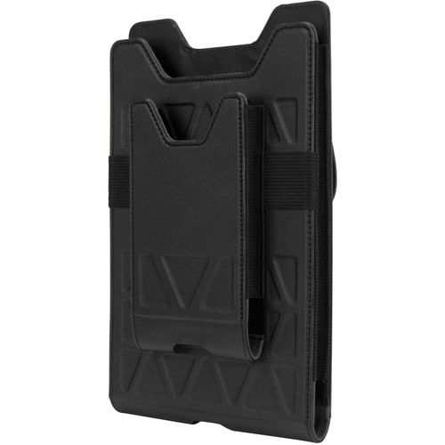 Targus Field-Ready THZ711GLZ Carrying Case (Holster) for 7" to 8" Tablet, Smartphone, Radio, Pen, Stylus - Black - Faux Le