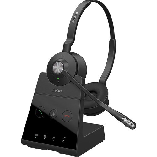 Jabra Engage 65 Stereo Wireless Over-the-head Stereo Headset - Binaural - 15000 cm - DECT - 40 Hz to 16 kHz - Electret, Co