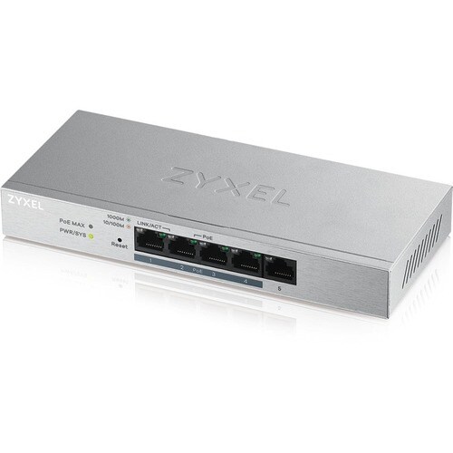 ZYXEL GS1200-5HP v2 5 Anschlüsse Ethernet-Switch - Gigabit-Ethernet - 1000Base-T - 2 Unterstützte Netzwerkschicht - Verdri