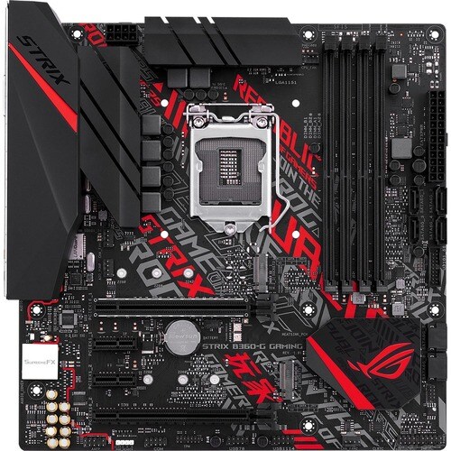 Asus ROG Strix B360-G GAMING Desktop Motherboard - Intel B360 Chipset - Socket H4 LGA-1151 - Intel Optane Memory Ready - M