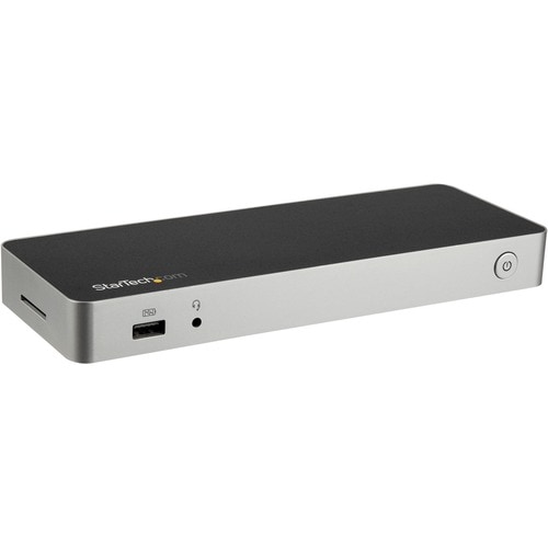 StarTech.com USB C Dock - 4K Dual Monitor HDMI & DisplayPort USB Type-C Docking Station - 60W Power Delivery, SD, 4-port U