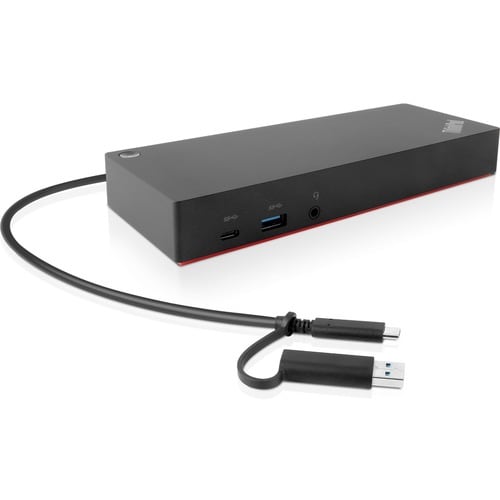 Lenovo Docking Station - for Notebook - USB Type C - 3840 x 2160 - 6 x USB Ports - 2 x USB 2.0 - USB Type-C - 2 x HDMI Por