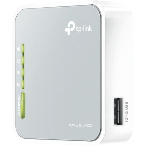 TP-Link TL-MR3020 Wi-Fi 4 IEEE 802.11n Ethernet Drahtlos Router - 2,40 GHz ISM-Band - 37,50 MB/s Drahtlosgeschwindigkeit -