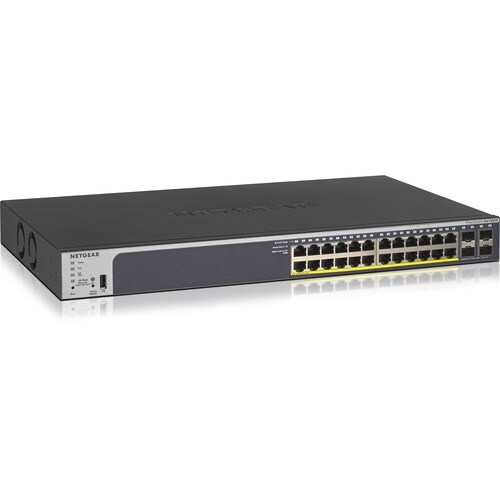 28-Port Gigabit PoE+ Smart Managed Switch + 4 SFP Ports, 190W PoE Budget, auf allen Ports PoE+, IPv6 static routing, Dynam