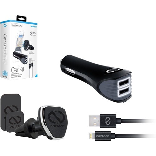 Hypercel Safety Essentials Car Kit - MFi Lightning CAR KIT MAGNETIC AIR VENT MOUNT