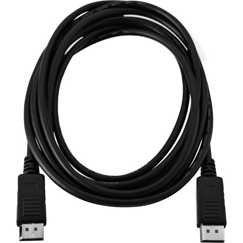Câble A/V V7 V7DP2DP-6FT-BLK-1E - 2 m DisplayPort - pour Périphérique audio/vidéo - 21,6 Gbit/s - Blindé - 30 AWG - Noir