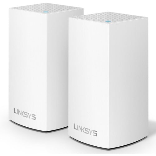 Linksys Velop Intelligent Mesh WiFi System- 2-Pack White (AC1300) - 2.40 GHz ISM Band - 5 GHz UNII Band - 3 x Antenna(3 x 