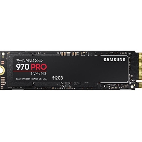 Samsung 970 PRO MZ-V7P512E 512 GB Solid State Drive - M.2 2280 Internal - PCI Express (PCI Express 3.0 x4) - 3500 MB/s Max