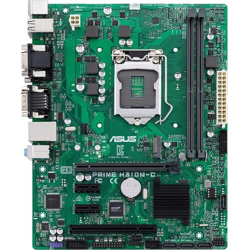 Asus Prime H310M-C Desktop Motherboard - Intel H310 Chipset - Socket H4 LGA-1151 - Micro ATX - Core i7 Processor Supported