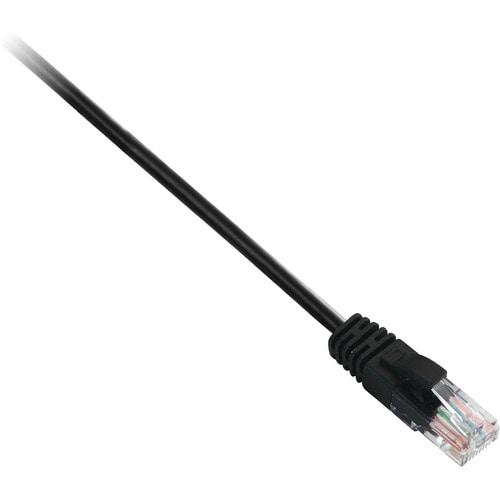 V7 V7CAT6UTP-03M-BLK-1E 3.05 m Category 6 Network Cable - Cable for Modem, Patch Panel, Network Card - First End: 1 x RJ-4