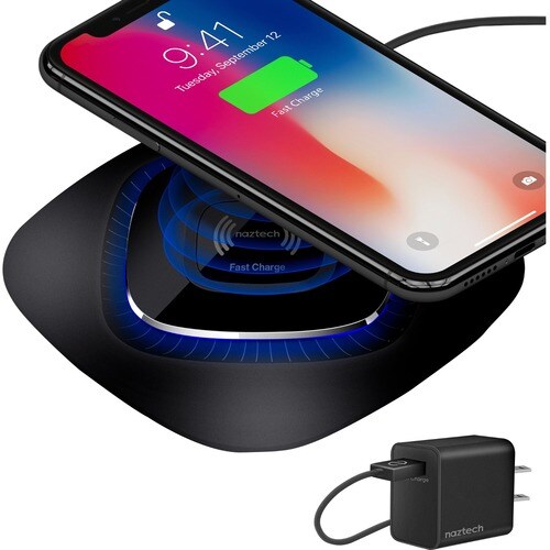 Hypercel Power Pad Qi Wireless Fast Charger - 5 V DC, 9 V DC Input - 5 V DC, 9 V DC Output - Input connectors: USB CHARGIN