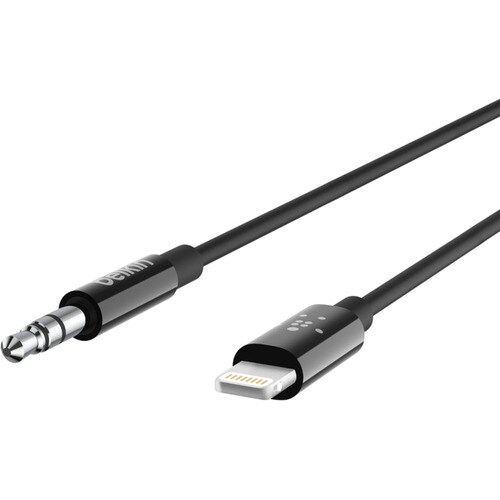 Belkin 91,44 cm Lightning/Mini-Phone-Kabel Audio-/Datenübertragungskabel für Audiogerät, Lautsprecher, iPhone - Zweiter An