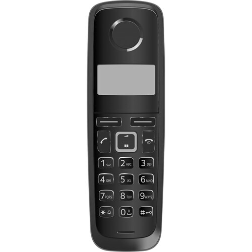 Gigaset A116 DECT Cordless Phone - Black - 300 m Range - 1 x Phone Line