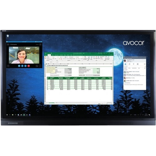 avocor AVF-7550 75" LCD Touchscreen Monitor - 16:9 - 8 ms - 75" ClassMulti-touch Screen - 3840 x 2160 - 4K - 1.07 Billion 