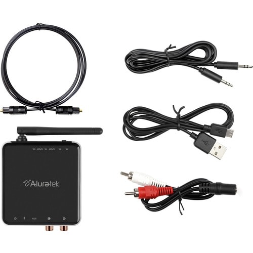 Aluratek Universal Bluetooth Audio Receiver and Transmitter with Bluetooth 5 - Headphone - Lithium Ion (Li-Ion)