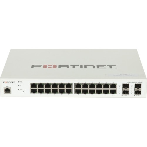 Fortinet FortiSwitch FS-224E Ethernet Switch - 24 Ports - Manageable - Gigabit Ethernet - 1000Base-X, 10/100/1000Base-T - 