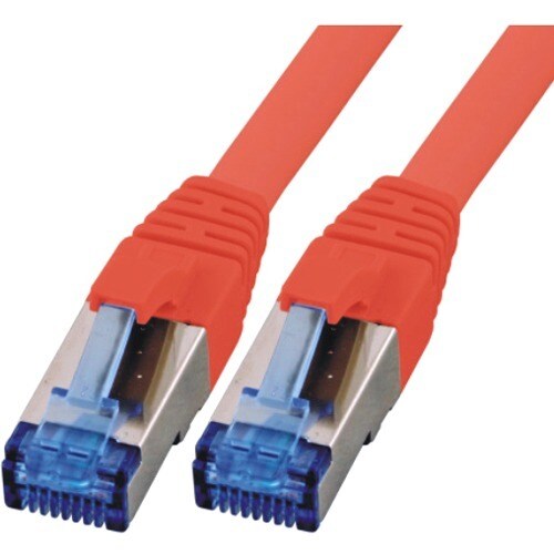 CAT6A SFTP FLEX LSZH 0.5M RED 10GBIT RAW PATCH CABLE