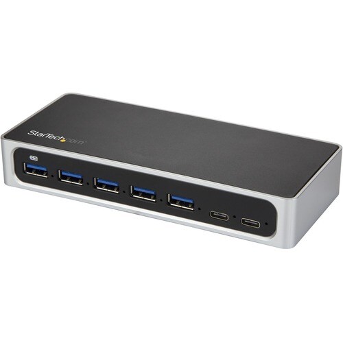StarTech.com USB Hub - USB Type B - Desktop - Black, Silver - UASP Support - 7 Total USB Port(s) - 5 USB 3.0 Port(s) - PC,