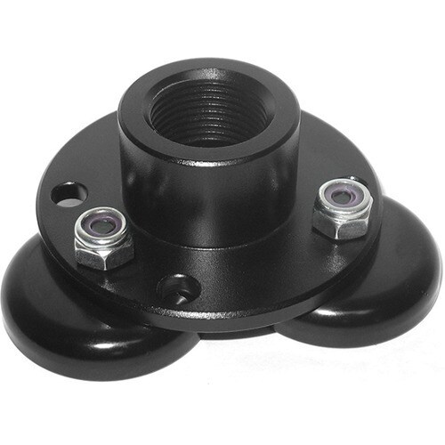 Zirkona Mounting Plate for Tablet, Smartphone - Black Powder Coat - 1.81 kg Load Capacity