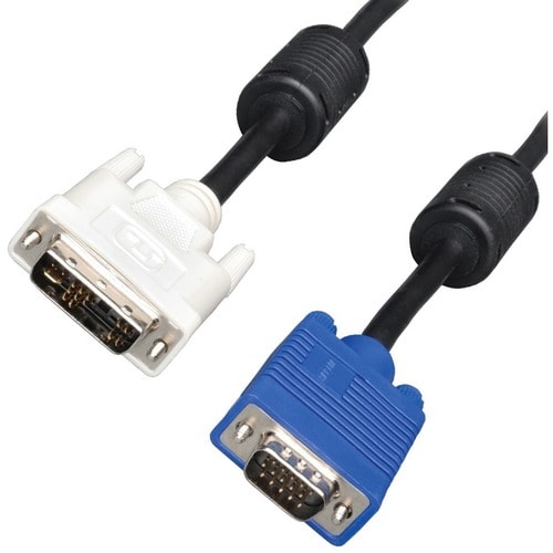 4XEM DVI to VGA Video Cable Adapter - 15 feet - DVI/VGA for Video Device, MAC, Computer - 15 ft - 1 x HD-15 Male VGA - 1 x