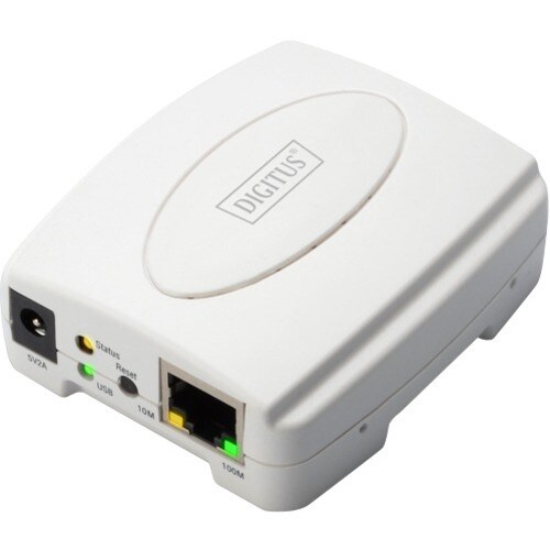 Digitus DN-13003-2 Druckserver - 1 x USB - 1 x Netzwerk (RJ-45) - Fast Ethernet - Desktop