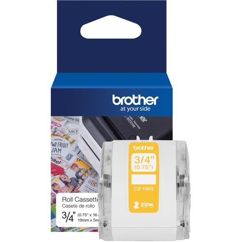 Brother CZ-1003 Multipurpose Label - 19.05 mm Width - Zero Ink (ZINK) - 1