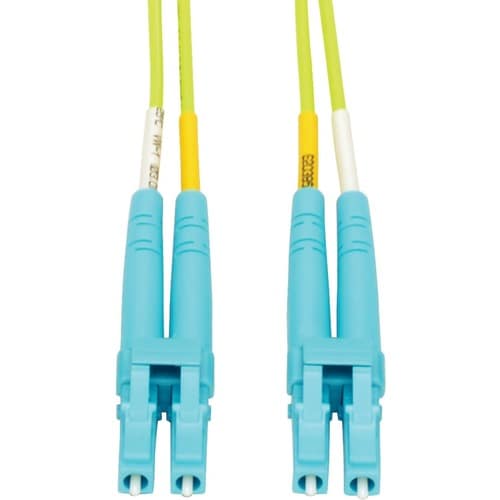 Eaton Tripp Lite Series 100G Duplex Multimode 50/125 OM5 Fiber Optic Cable, Lime Green, LC/LC, 1 m (3.3 ft.) - Fiber Optic