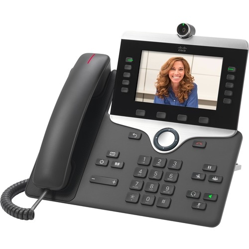 Cisco 8845 IP Phone - Corded/Cordless - Corded - Bluetooth - Wall Mountable - Charcoal - VoIP - 2 x Network (RJ-45) - PoE 