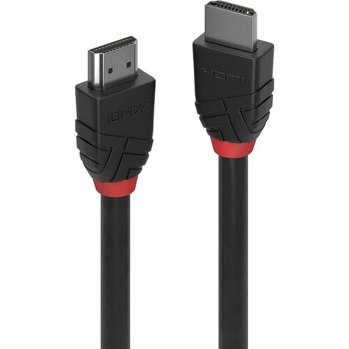 LINDY Black Line 3 m HDMI AV-Kabel für Audio-/Video-Gerät - Zweiter Anschluss: 1 x HDMI 2.0 Type A Digital Audio/Video - M