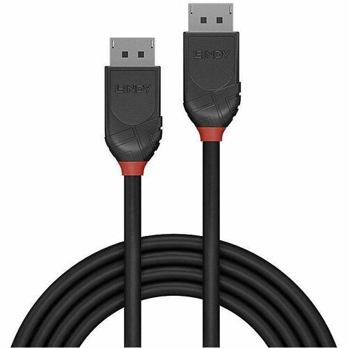 LINDY Black Line 2 m DisplayPort AV-Kabel - Cable for Audio-/Video-Gerät - 21,6 Gbit/s - Unterstützt bis zu4096 x 2160 - A