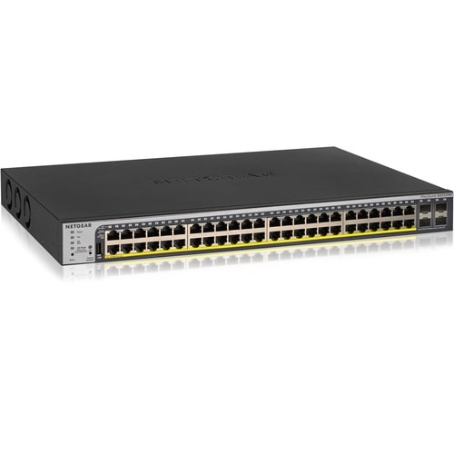 Netgear GS752TPP Ethernet Switch - 48 Ports - Manageable - Gigabit Ethernet - 10/100/1000Base-T, 1000Base-X - 3 Layer Supp