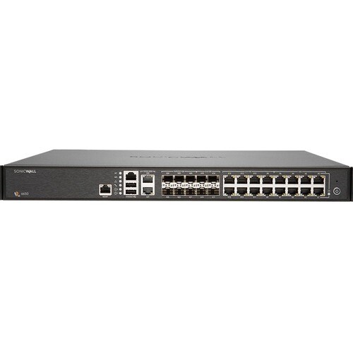 SonicWall NSA 6650 High Availability Network Security/Firewall Appliance - 18 Port - 1000Base-T, 10GBase-X, 10GBase-T - Gi
