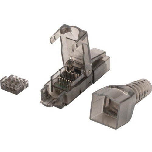 Digitus CAT 6A Feldstecker, ungeschirmt, AWG 27/7 bis 22/1, Massiv- und Litzenleiter. Stecker: RJ-45, Produktfarbe: Schwar