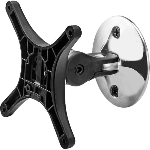 AF-WD-P swivel wall mount - small footprint - capacity to 8kg (17.6lb) flat, 5.5kg (12lb) curved - POLISHED Silver