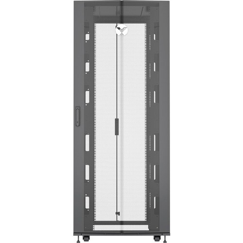 Vertiv VR Rack - 48U Server Rack Enclosure| 600x1200mm| 19-inch Cabinet (VR3307) - 2265x600x1200mm (HxWxD)| 77% perforated