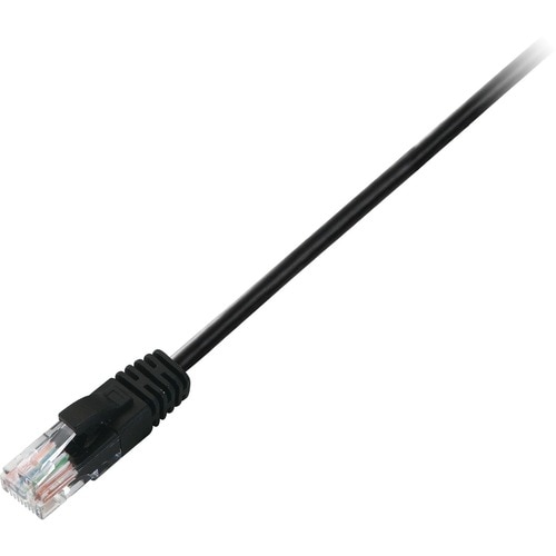 V7 V7CAT6UTP-50C-BLK-1E 48,77 cm Kategorie 6 Netzwerkkabel - Cable for Modem, Router, Hub, Patchfeld, Wandscheibe, PC, Net