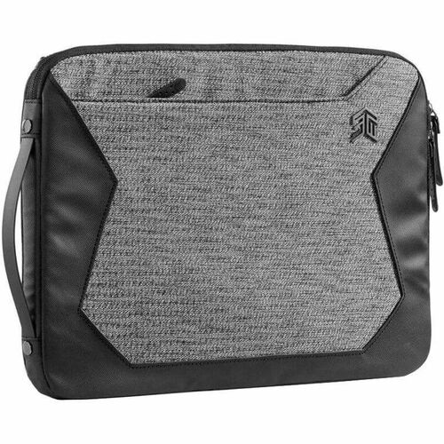 STM Goods Carrying Case (Sleeve) for 38.1 cm (15") Notebook - Granite Black - Fleece Interior Material - Shoulder Strap, H