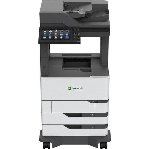Lexmark MX822ade Laser Multifunction Printer - Monochrome - Copier/Fax/Printer/Scanner - 52 ppm Mono Print - 1200 x 1200 d