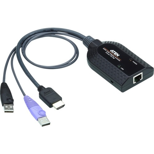 ATEN USB HDMI Virtual Media KVM Adapter Cable-TAA Compliant - Server Interface Module for Server, KVM Switch - First End: 