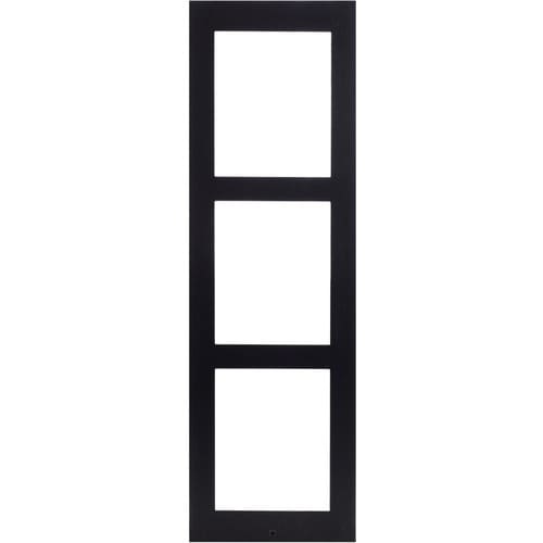 2N Faceplate - Brushed Steel - Black